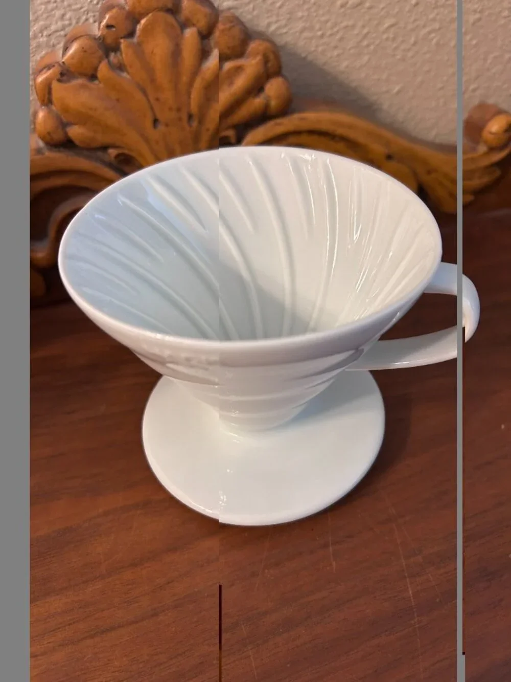 White Porcelain/Ceramic drip coffee filter